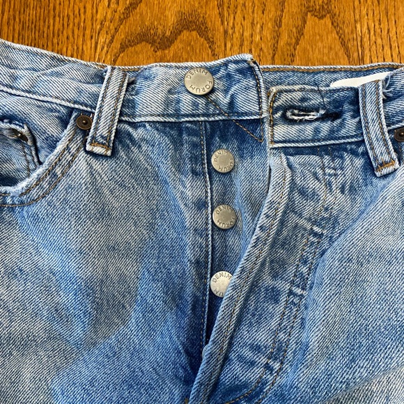 Denim Forum Joni High Rise Loose ButtonFly Ankle Crop Jeans Womens Size 25Wx26L - Picture 8 of 14